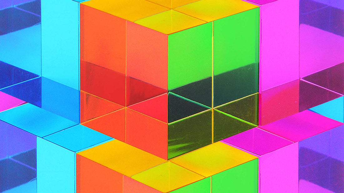 The CMY Cube shifting colours when viewed from different angles