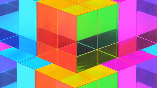 The CMY Cube shifting colours when viewed from different angles